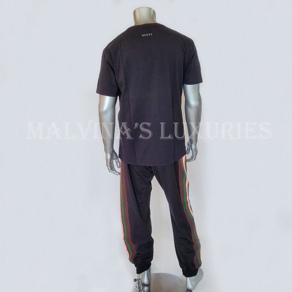 GUCCI T-SHIRT DISNEY DONALD DUCK BLACK HEAVY COTTON CREWNECK TOP S small - Picture 8 of 13